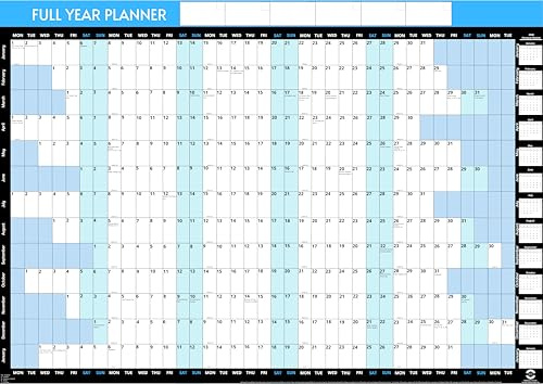 Calendario 2026, formato A2, 59,4 x 43 cm, anno intero, grande calendario da parete 2026, calendario 2026, grafico anno 2026, da gennaio 2026 a gennaio 2027, calendario 2027, calendario 2026, formato