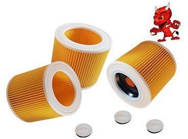 3 Patronenfilter Rundfilter Filter passend für Kärcher SE 4002 Waschsauger