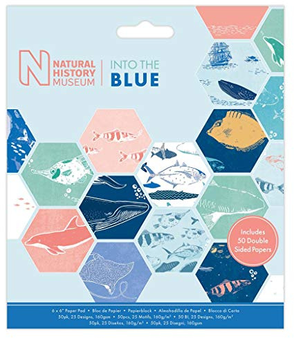 Papermania 6 x 6 Paper Pad - 25 Sheets - Into The Blue