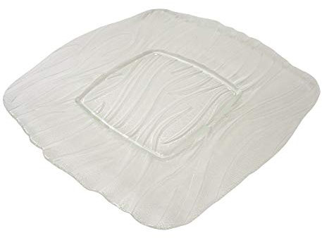 WORKING HOUSE (Menaje / Bajoplatos) BAJOPLATO BAJO PLATO BANDEJA PRESENTACION CRISTAL CUADRADO TRANSPARENTE RELIEVE