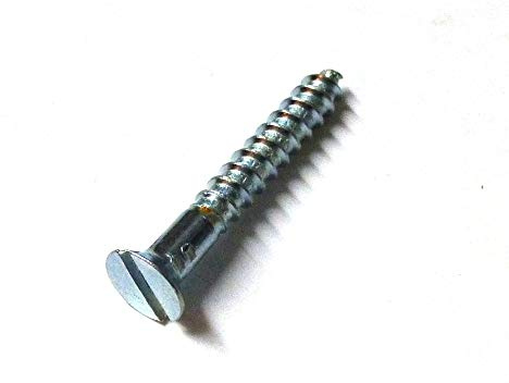 100 stycken MINI-träskruvar DIN 97 (försänkt huvud med slits) galvaniserat stål 2 x 16 mm för modellbygge eller för restaurering