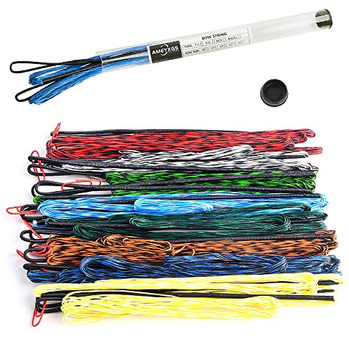 SHARROW Tiro con Arco Dacron Cuerda de Arco de Repuesto Hecha a Mano 16 Filamentos para 68 70 Pulgadas Arco Recurvo Arco Largo (Amo 70/Longitud Real de la Cuerda 170cm, Azul)