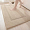 DEXI Badezimmerteppich 60 x 110 cm, Badteppich rutschfest Waschbar, weicher Badematte, Mikrofaser Absorbent Badvorleger, Badematten für Badewanne, Duschraum und Badezimmer, Beige