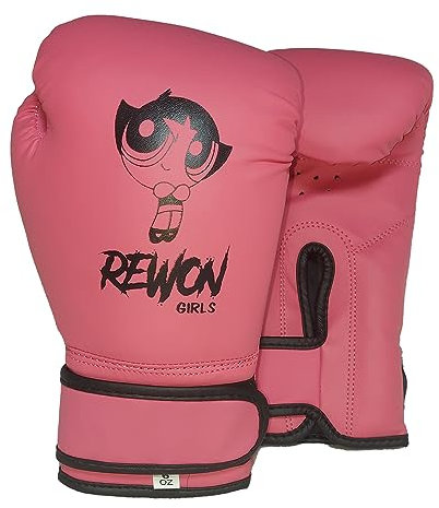 Boxhandschuhe für Kinder mit Handbandagen-Set, Boxhandschuhe für Mädchen und Jungen, Trainings-Boxhandschuhe, Boxhandschuhe, Kinder-Boxset (Pink, 6oz)