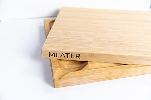 MEATER Bamboo Cutting Board | 19.6 x 14.9 | 100% Bamboo | Kitchen Chopping, Slicing, Carving, Mincing, Charcuterie Board