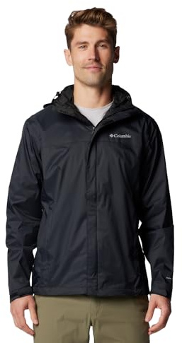 Columbia Watertight 2 Jacket, Chaqueta impermeable para la lluvia Hombre, Black, S