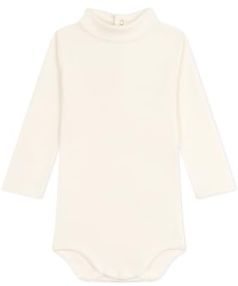 Petit Bateau Body Bébé Col Roulé En Coton Uni