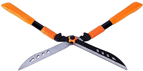 GZSLKSCD Cisailles de Jardin Cisailles à Haies de Jardin pour Tailler Les Bordures Cisailles à Haies de buis et d'arbustes Ciseaux avec poignées Confortables (Orange)