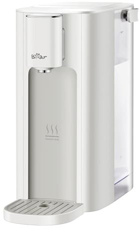 Bear 3L Instant Hot Water Dispenser | 6 Temp Settings (45°C-90°C) | 5 Volume Options (150ml-500ml) | Auto Clean & Child Lock, LED Night Light, Energy Efficient, Digital Touch Screen