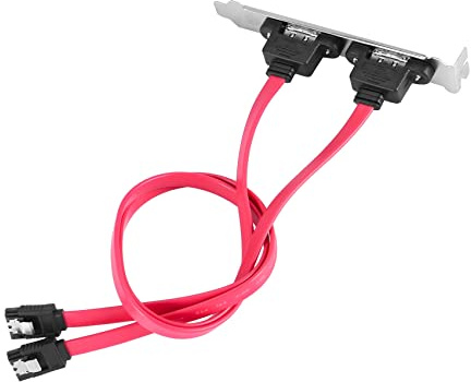 Jrudjsnhhty Doble Puerto Serial Cable a ESATA Soporte Adaptador de Cable