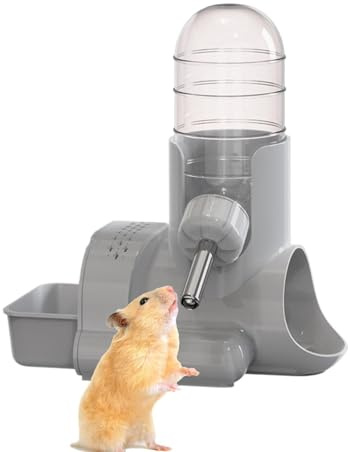 Abbeveratoio per Criceti | Abbeveratoio Antigoccia Per Piccoli Animali | Bevitore Per Piccoli Animali Con Design A Rotolante | Adatto A Conigli Furetti Cincillà Gerbilli Gabbie E Recinti