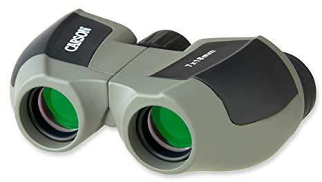 Carson MiniScout 7x18mm Ultra Compact Porro Prism Binoculars (JD-718), 1.5 H x 3.5 L x 2.75 W