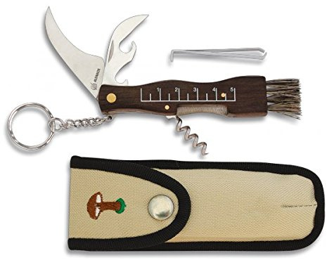 Albainox 10593 – Coltello da Fungo, Lama 6 cm, Custodia in Nylon