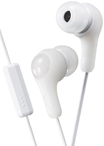 JVC Gumy Plus In Ear Headphones Earphones with Bass Boost and Comfortable Earbuds, White