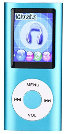 Lecteur MP3 pour Enfants, écran D'affichage Couleur 1,8 Pouces, Lecture de Musique Portable 30 Heures (extensible Jusqu'à 64 Go, Carte Mémoire Non Incluse), Prise en Charge de la Visionneuse(bleu)