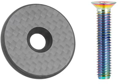 HOUSON Coperchio per Attacco Manubrio in Fibra di Carbonio, Coperchio per Attacco Manubrio Copri-Headset per Bicicletta, Coperchio per Attacco Manubrio per Bicicletta da Corsa MTB BMX (31,8mm)