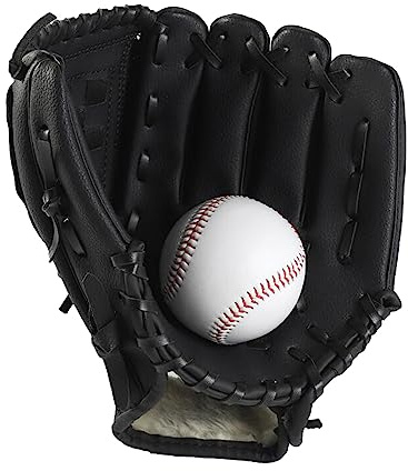 Yorajuy Guante de Béisbol para Jóvenes - Manopla de Receptor para Niños y Niñas, de Cuero Ligero PU para Principiantes