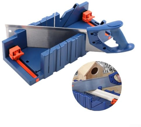 Cabinet Mitre Saw Box, Inclined Cutting, Angle Slotted Design, Suitable for Hand Saw (Medium)