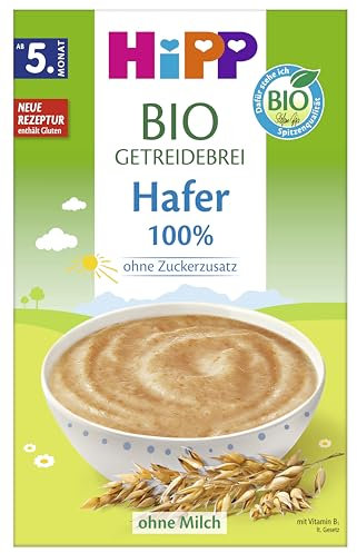 HiPP Bio Getreidebrei 100 Prozent Hafer, 200g 7er Pack (7x200g)