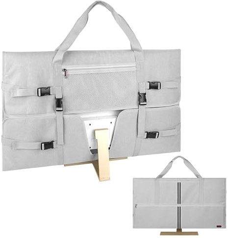 Kingshion 32-Zoll-Monitor-Tragetasche, Reise-Schutztasche für LCD-Bildschirme mit gepolstertem Samtfutter, wasserdichtes und stoßfestes Design