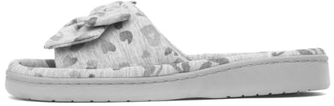 The Slipper Company Womens Grey Open Toe Slipper