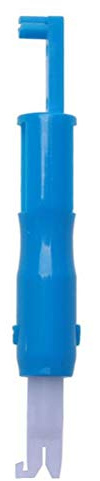 Ejoyous Inseritore per Infila Aghi da Cucito, Strumento di Inserimento Automatico del Punto in Plastica 2,95x0,39x0,39 Pollici per Macchine da Cucire Multifunzione (BLUE)