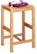 Zeller 13576 Hocker, Bamboo, ca. 35 x 30 x 55 cm, Braun