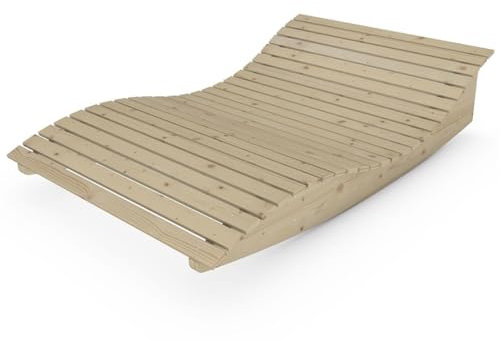 TUGA - Holztech Gartenliege Himmelssofa Pool-Moni (Fichte) 120cm leicht wippend