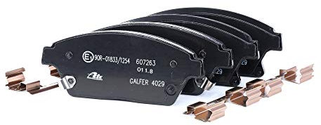 ATE Original Bremsbeläge - Belagsatz - für Scheibenbremse - 13.0460-7263.2 - ECE-R90 Straßenzulassung, grau