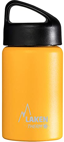 Laken Classic Botella Térmica Acero Inoxidable 18/8 y Doble Pared de Vacío, Unisex adulto, Amarillo, 350 ml