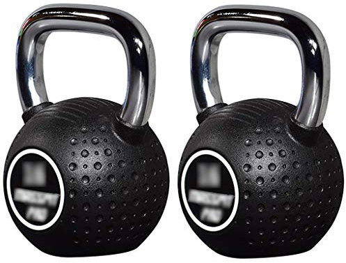 ZYCSKTL Kettlebells Kettlebells Gusseisen,Ladies Home Personal Training Kettle, Fitnessgeräte Hebekettle Hanteln, Fitnessraum Tasteless Sports Kettle (Color : 24kg*2 Black)