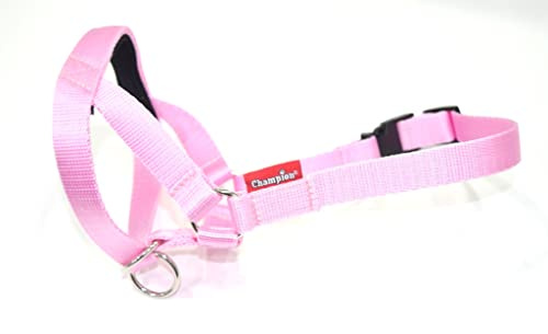 Champ. for L&J Pets UK Hundgrimma/träningshuvud krage – val av färger (6, rosa)