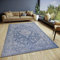 Hanse Home Mahat Orientalischer Teppich – Läufer Orientalisch klassisch gewebt mit Bordüre Vintage-Look, leicht Glänzend Flachgewebe für Schlafzimmer, Esszimmer, Wohnzimmer, Flur – Blau, 200x285cm