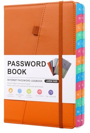 Carnets d'Adresses - Carnet Repertoire Alphabetique,Carnet de Mots de Passe avec onglets alphabétiques pour Personnes âgées,Format A5,Durable et Facile à Utiliser,Cahier Repertoire（Multicolore）