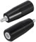 Swpeet Lot de 2 volants rotatifs à tige filetée mâle M6 x 50 mm, poignée de machine, poignée tournante, manivelle pour fraiseuse, tour, meuleuse, perceuse