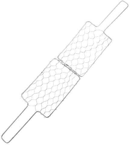 YARNOW Panier De Barbecue Extérieur avec Poignée pour Barbecue Et Poisson Design Compact