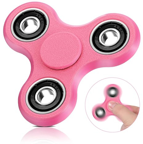 SCIONE Spinner Impreso en 3D – Juguete Anti-Estrés para Niños & Adultos | Alivio para la Ansiedad | Herramienta para TDAH | Juguete Sensorial Ultra-Suave – Rosa