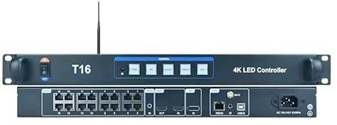 Caja de envío síncrona HD-T16 Huidu con pantalla LED 4K T16
