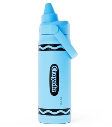 CamelBak Crayola Chug Stainless Steel Water Bottle 16oz, Sky Blue
