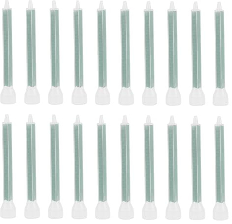 20 miscelatori statici a 24 sezioni, ugello per miscelatori epossidici 2 K, colla AB miscelatore, ugelli per metallo, legno, muratura, plastica