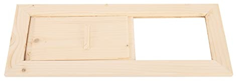 Baxnore Rejilla de ventilación de madera de primera calidad, cubierta de ventilación ajustable, construcción duradera de madera maciza para sauna y sala de vapor, 13,4 pulgadas