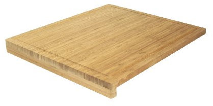 Ambiance Nature 508815 Planche à Découper Bambou avec Rebord 52,5 x 46 x 1,9 cm, Brown