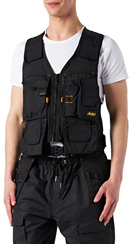 Snickers Workwear 4250 Gilet porte-outils AllroundWork unisexe pour adulte, Noir, Taille Unique