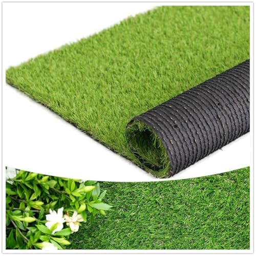 Artificial Grass Turf Rug 1.38 3X10 FT, Fake Grass Carpet Indoor Outdoor Astroturf Synthetic Lawn,Dog Grass with Drain Holes, Faux Grass Landscape for Patio,Yard,Deck, Balcony