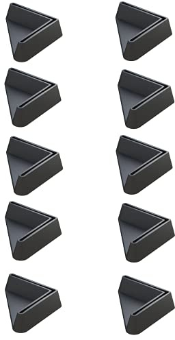 cyclingcolors 10 x Furniture Feet Angled Feet End Caps for Angle Profiles Plastic Furniture Cover (A = 30 mm)