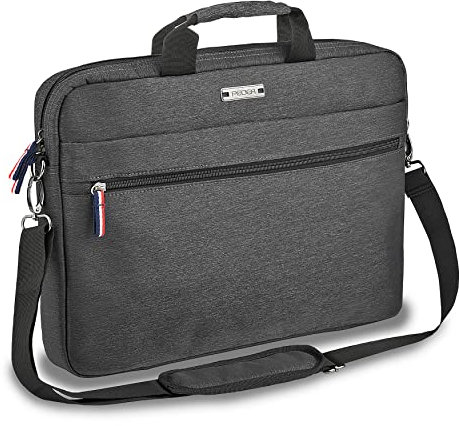 Pedea Laptoptasche 15,6 Zoll (39,6cm) URBAN-HIP Notebook Umhängetasche mit Tablet Fach, grau