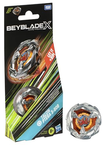 Beyblade X Talon Ptera 3-80B Kreisel Booster Pack, rechtsdrehender Ausdauer-Typ mit X-Celerator, mit 2 Klicks aufbauen und in der Arena kämpfen, für Kinder ab 8 Jahren