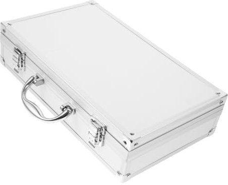 Mikrofon-aufbewahrungsbox Tragbarer Mikrofonkoffer mit Griff Schnurlose Mikrofonbox für Ktv Reisen Weiß