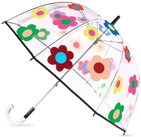 kate spade new york Clear Bubble Umbrella, Gingham Garden