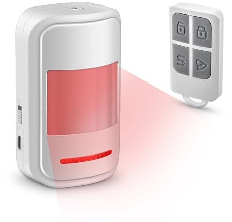 Fuers Rilevatore di movimento PIR, sensore di movimento, campanello, con telecomando, 2 modelli, rilevatore di movimento, allarme da 100 dB, sistema di sicurezza per casa, camper